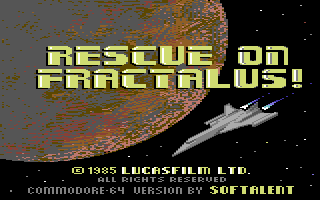 Rescue on Fractalus screenshot 4 for Commodore 64
